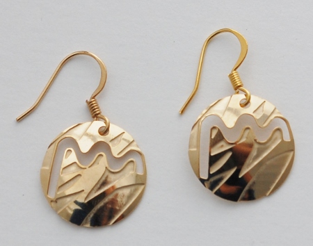 Haze Weather Earrings - 14k gold over sterling silver