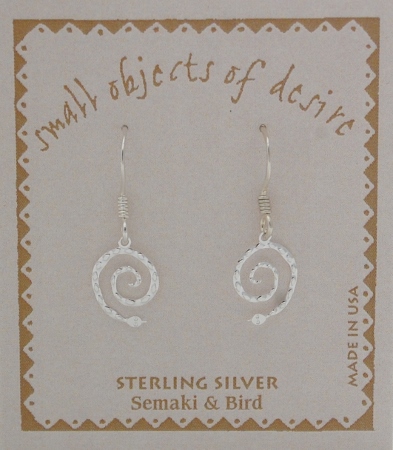 Snake Earrings - silver