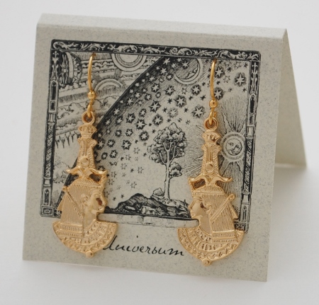 Queen Nefertiti Earrings  - gold