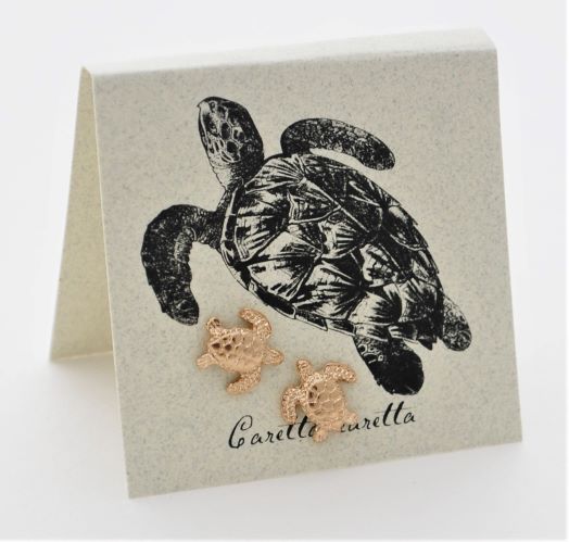 Sea Turtle Earrings - gold