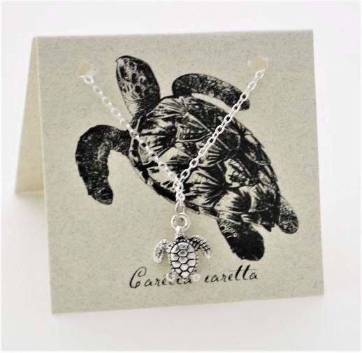 Sea Turtle Necklace - silver 