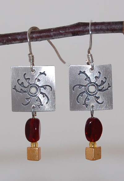 Sun Petroglyph Earrings