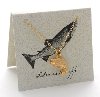 Salmon Necklace - gold