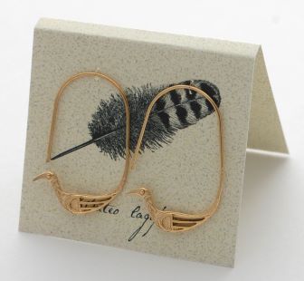 Lovebird Earrings - gold