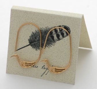 Lovebird Earrings - gold
