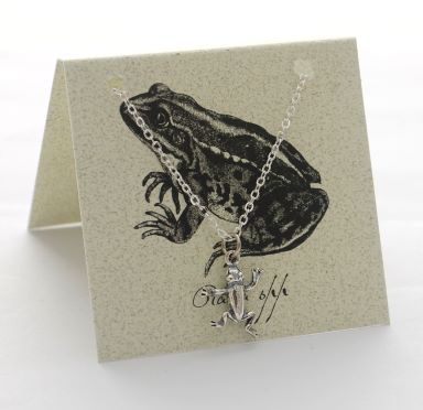 Frog Necklace - silver