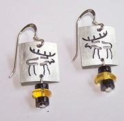 Moose Petroglyph Earrings