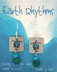 Turtle Petroglyph Earrings