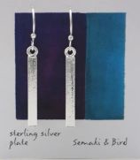 Abstracts - Bar Dangle earring/silver