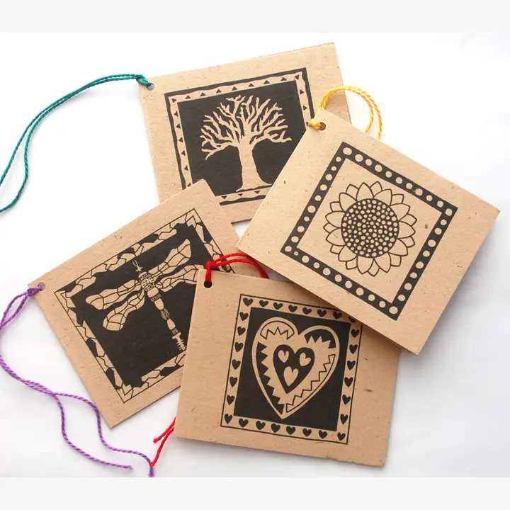 Nature Gift Tags  - recycled paper 
