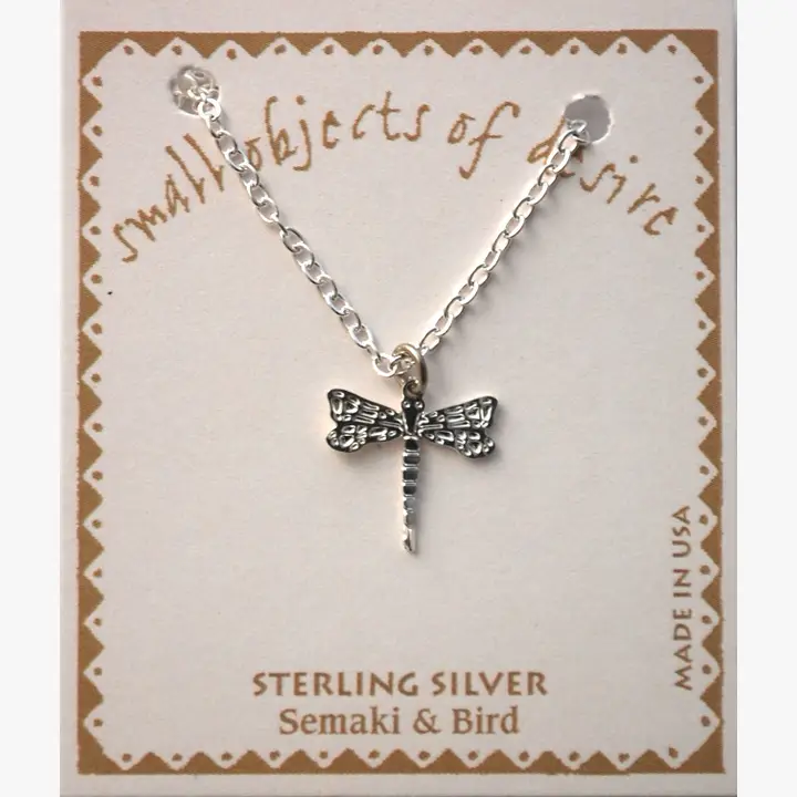 Dragonfly  Necklace - Silver