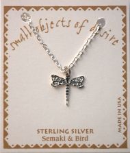 Dragonfly  Necklace - Silver