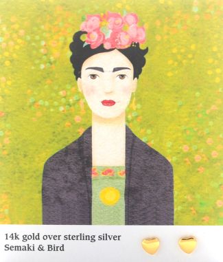 Heart Earrings - "Frida" gold