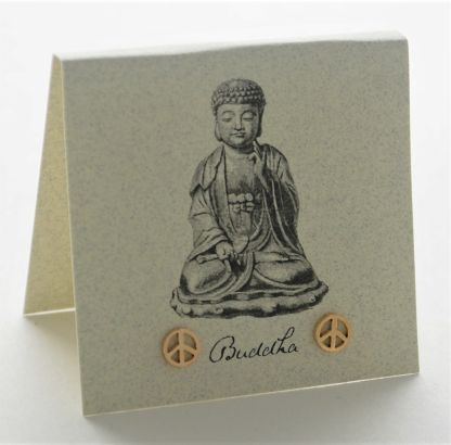 Peace Sign Earring gold Natural History