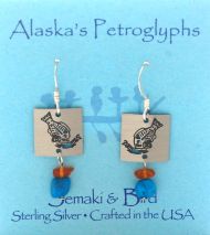 Halibut Petroglyph Earrings