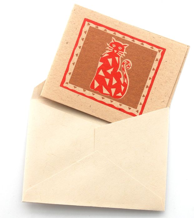 Cat Journey  Gift Card & Envelope  