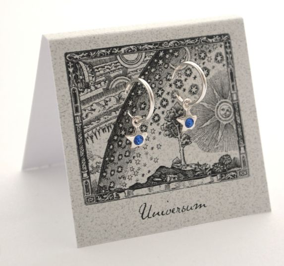 Star Hoop Earrings - silver  Natural History 