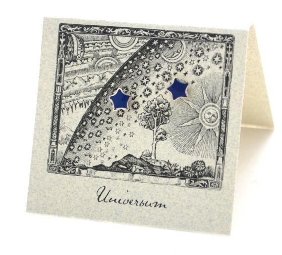 Star Lapis  Earrings - sterling silver Natural History