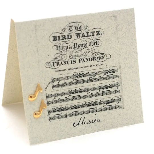 Eighth Notes - gold Natural History