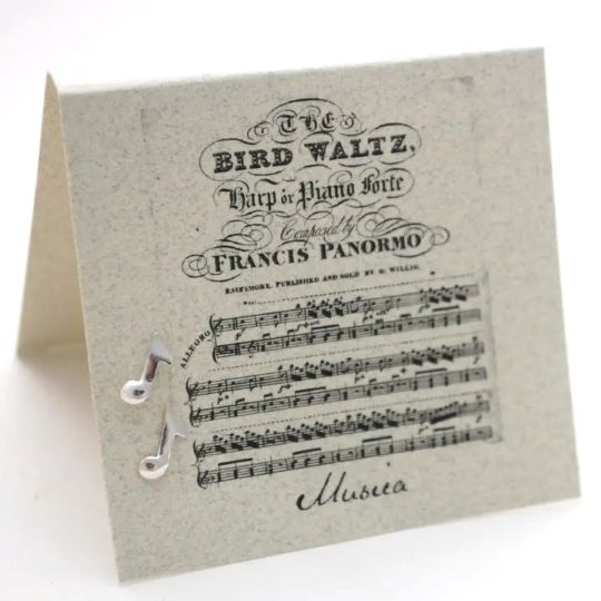 Eighth Notes - sterling silver Natural History