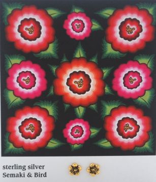 Flower Earrings - gold "Frida"