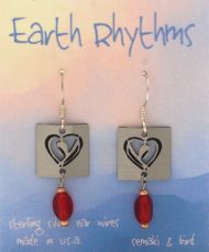 Heart Petroglyph Earrings