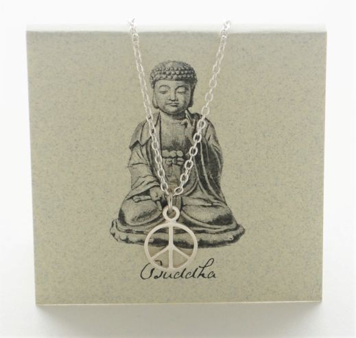 Peace Sign Necklace - silver Natural History