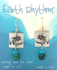 Salmon/Trout Petroglyph Earrings