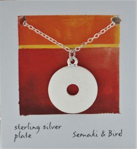 Circle Abstracts  Necklace  - silver