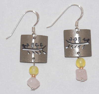 Canoe/Kayak Petroglyph Earrings