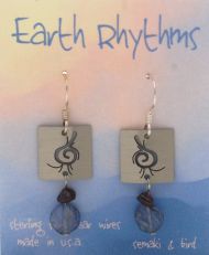 Swirl Petroglyph Earrings