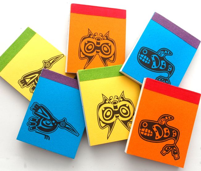 Artistic Animals Mini Memo Pads - recycled paper  
