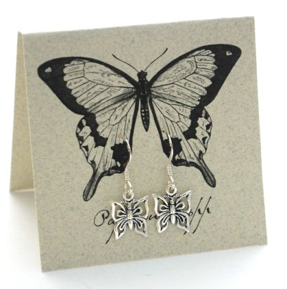 Butterfly Earrings - silver Natural History