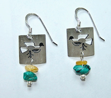 Bird Petroglyph Earrings