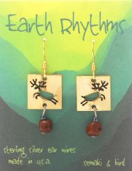 Elk Petroglyph Earrings- gold