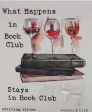 Wine Glass Studs - silver