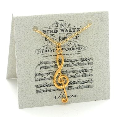 G-Clef Necklace - gold