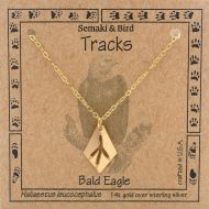 Eagle Track Necklace - gold