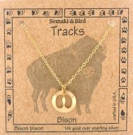 Buffalo Tracks Necklace - gold