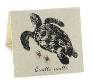 Sea Turtle Maracasite Earrings- silver