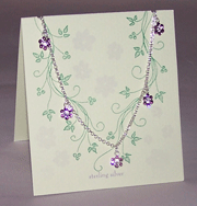 Amethyst Flower Crystal Necklace