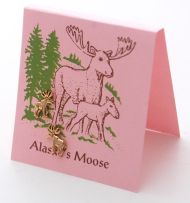 Moose Earring - gold