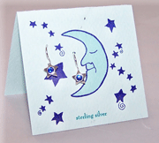 Star French Wire  Earrings - moonglow