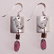 Flounder/Halibut Petroglyph Earrings