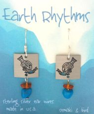 Flounder/Halibut Petroglyph Earrings