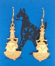 Queen of Egypt Earrings - gold