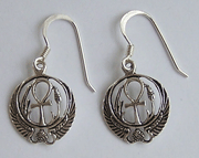 Ankh Wreath Earrings