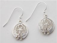 Ankh Wreath Earrings