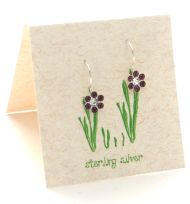 Amethyst Pretty Petal Earrings