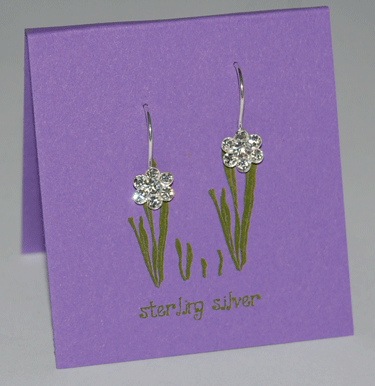 Crystal Pretty Petal Earrings